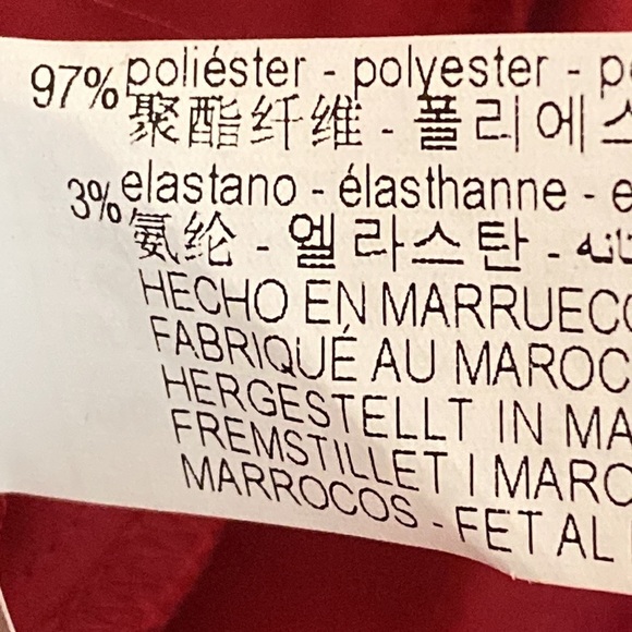 🌹NWT. Zara Dark Pink/Red Satin Shirt Mini Dress with V-neck. Size L. - Picture 9 of 10